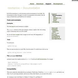 mechanize — Documentation
