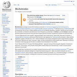 Mechatronics