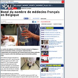 Bond du nombre de médecins français en Belgique