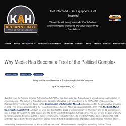 Why Media Has Become a Tool of the Political Complex