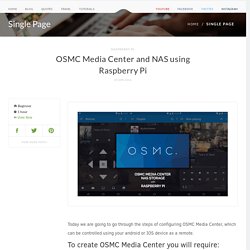 OSMC Media Center and NAS using Raspberry Pi - Media Milan