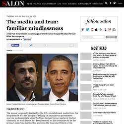 The media and Iran: familiar mindlessness