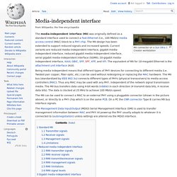 Media-independent interface