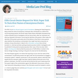 Media Law Prof Blog