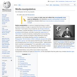 Media manipulation - Wikipedia