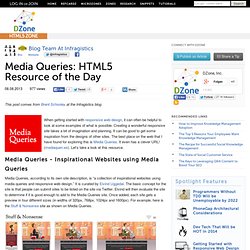 Media Queries: HTML5 Resource of the Day