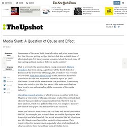 Media Slant: A Question of Cause and Effect