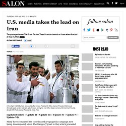 U.S. media takes the lead on Iran