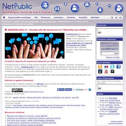 MediaEducation.fr : nouveau site de ressources sur l’éducation aux médias