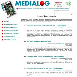 Médialog - Cours interactifs