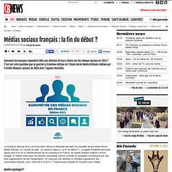 Etude : usage des médias sociaux français 2011 à 2013