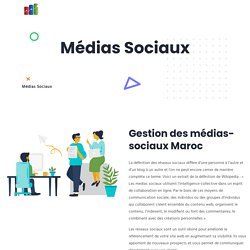 Gestion des médias-sociaux Maroc