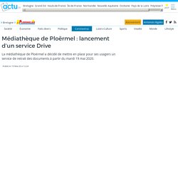 Médiathèque de Ploërmel : lancement d'un service Drive