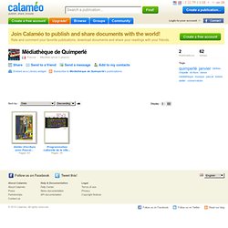 Nos publications sur Calaméo 2011