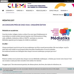 Médiatiks 2017 - CLEMI