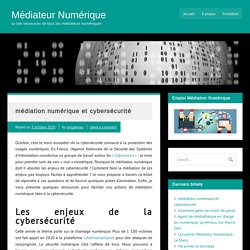 médiation numérique et cybersécurité - Médiateur Numérique