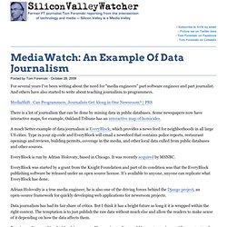 MediaWatch: An Example Of Data Journalism