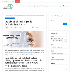 Medical Billing Tips for Ophthalmology