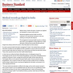 Medical records go digital in India