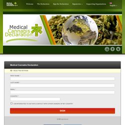 Medical Cannabis Declaration » Signez la déclaration
