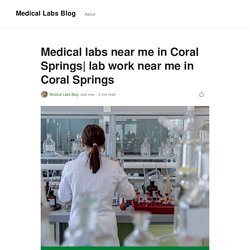 Medical labs near me in Coral Springs