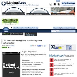 The Medical Doctor iphone and ipad medical app review
