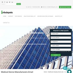 Medical Device Manufacturers Email Database