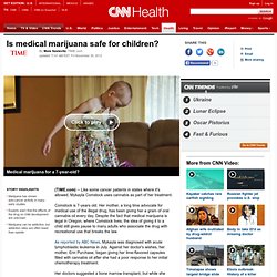 Is medical marijuana safe for children?