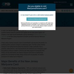 New Jersey Medical Marijuana Card - Marijuana Doctors