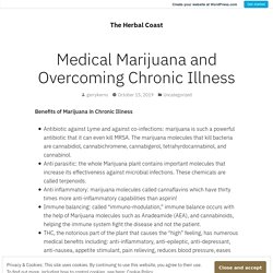 Medical Marijuana and Overcoming Chronic Illness – The Herbal Coast