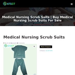 Buy Medical Nursing Scrub Suits For Sale