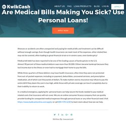 Medical Bills and Personal Loans
