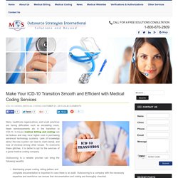 Medical Coding Services for Easy ICD-10 Transition