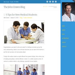 5 Tips for New Medical Students