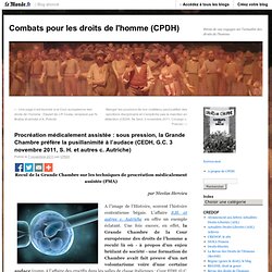 Procréation médicalement assistée : sous pression, la Grande Chambre préfère la pusillanimité à l’audace (CEDH, G.C. 3 novembre 2011, S. H. et autres c. Autriche