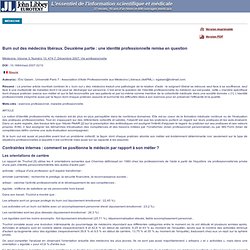 John Libbey Eurotext : Éditions médicales et scientifiques France : revues, médicales, scientifiques, médecine, santé, livres - Texte intégral de l'article