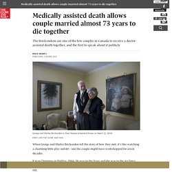 Medically assisted death allows couple married almost 73 years to die together