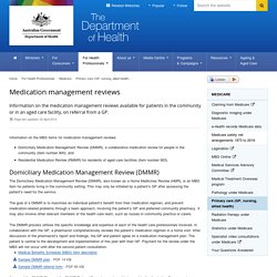 Australia Residential Medication Management Review (RMMR)