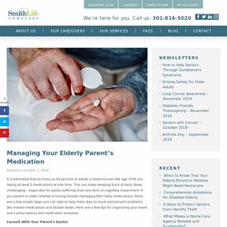 Manage Your Elderly Parent’s Medication