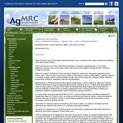 Agricultural Marketing Resource Center - Medicinal Herb Profile