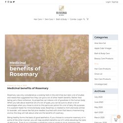 Medicinal benefits of Rosemary - Rivona Naturals