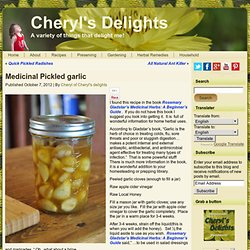 Medicinal Pickled garlic