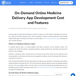 On-Demand Online Medicine Delivery App Development Cost and Features
