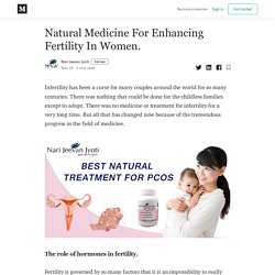 Natural Medicine For Enhancing Fertility In Women. - Nari Jeevan Jyoti - Medium