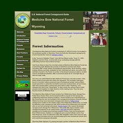 Medicine Bow National Forest Campgrounds