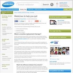 netdoctor - Medicines to help you quit