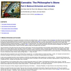 Medieval Alchemists and Cannabis
