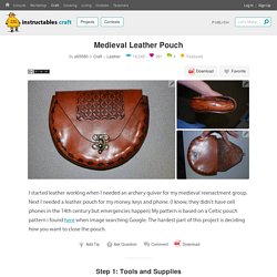 Medieval Leather Pouch : 4 Steps