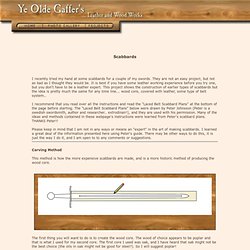 Medieval Sword Scabbard How to Project