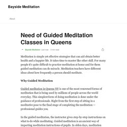 Get Meditation classes in Queens